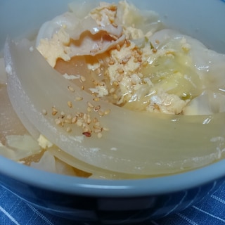 残り野菜で酸辣湯